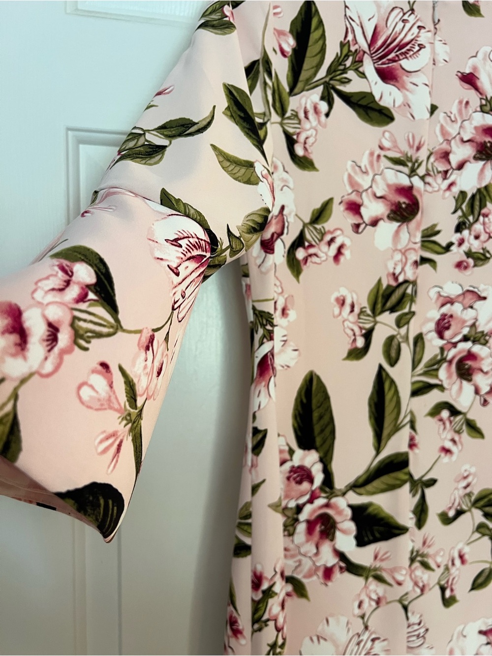 White House Black Market Pink Floral Dress Size 2 - Picture 11 of 11